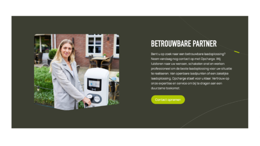 Woman using an Opcharge charging station, reliable partner for EV charging solutions.
Contact us for sustainable future. 